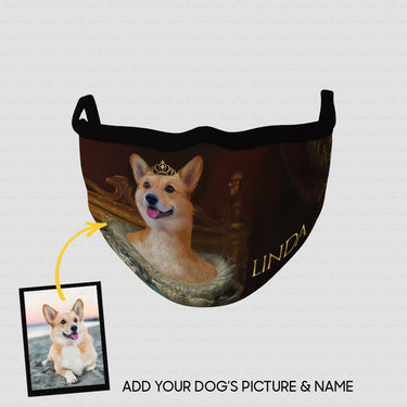 Personalized Dog Gift Idea - Royal Dog's Portrait 70 For Dog Lovers - Cloth Mask